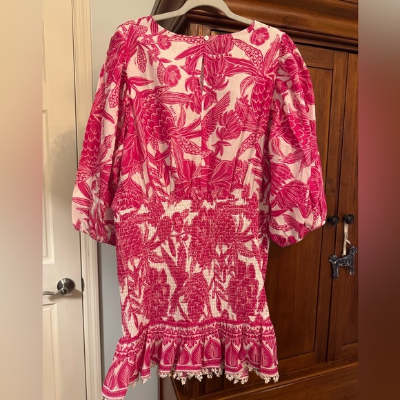 FARM Rio Pink and White Mini Dress - Picture 8 of 8